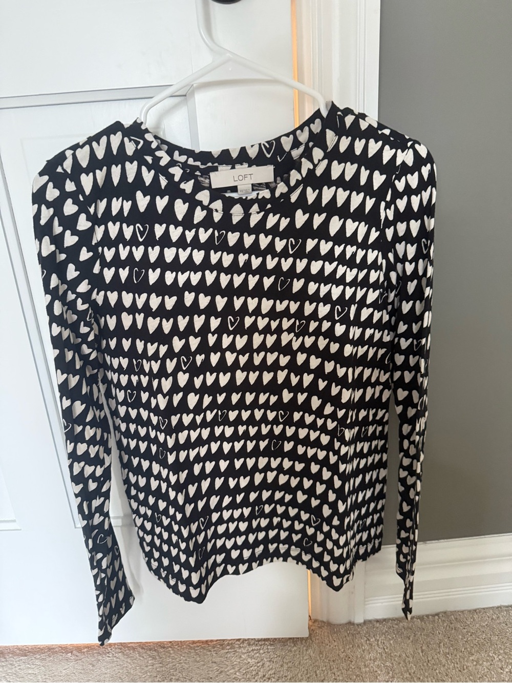 Loft Heart long sleeve top